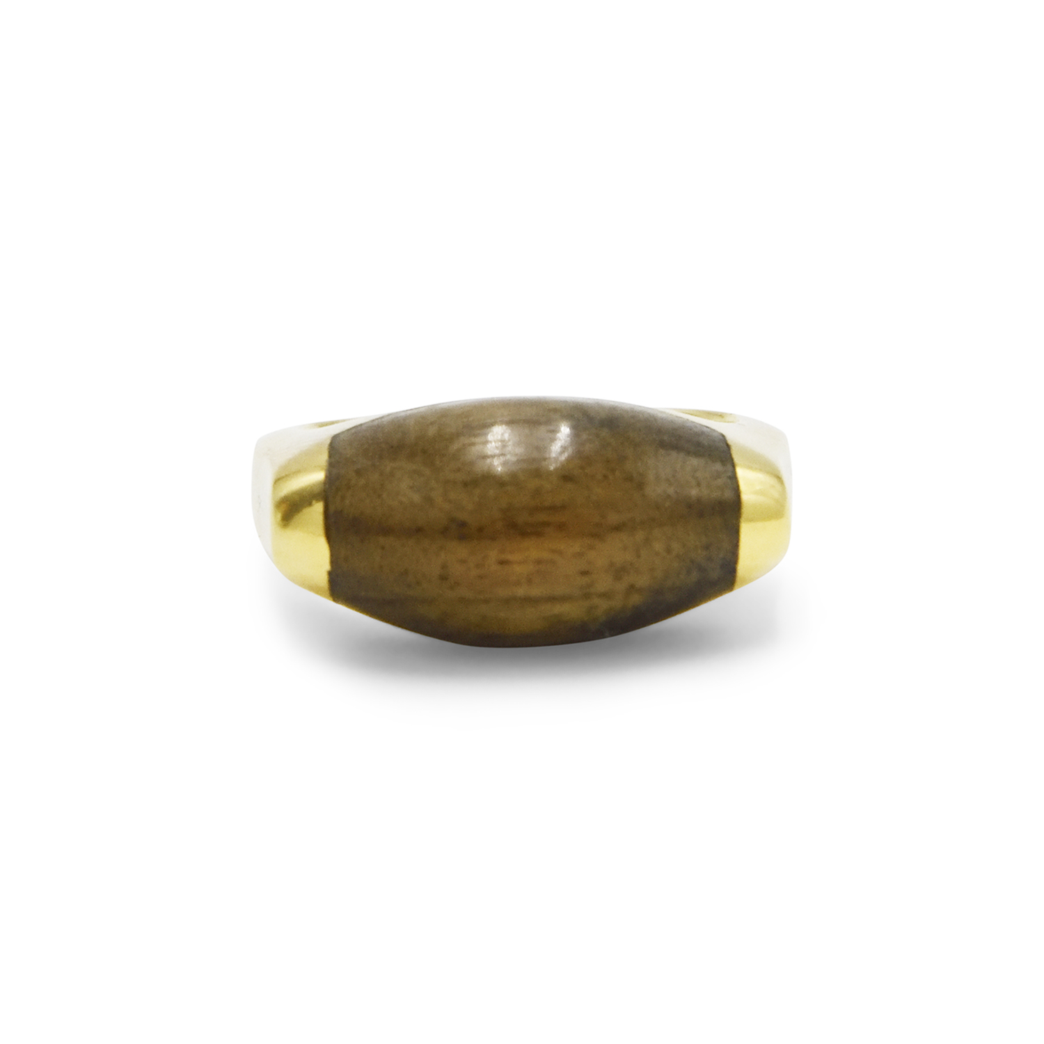 18K Yellow Gold Wood Ring by Asprey Style R-31181-FL-0-0
