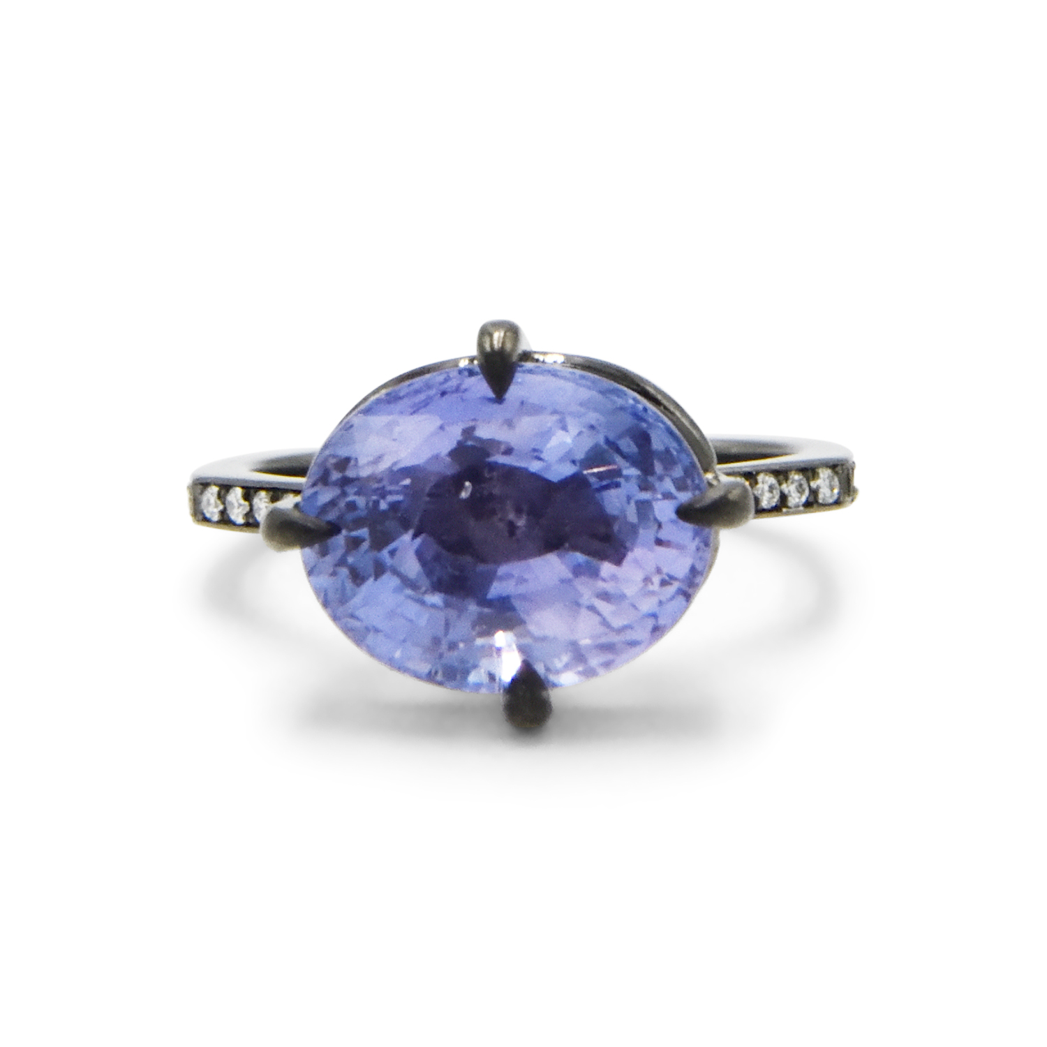 Purple Sapphire and Diamond Ring, Serial FL41915